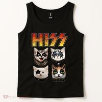 Hiss Funny Cat Lover Gift Tank Top thumb 2