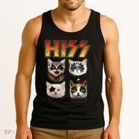 Hiss Funny Cat Lover Gift Tank Top thumb 3