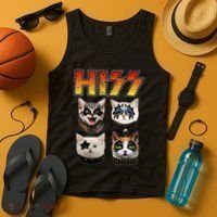 Hiss Funny Cat Lover Gift Tank Top thumb 4