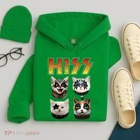 Hiss Funny Cat Lover Gift Hoodie thumb 4