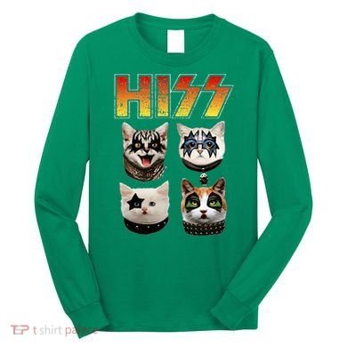 Hiss Funny Cat Lover Gift Long Sleeve Shirt