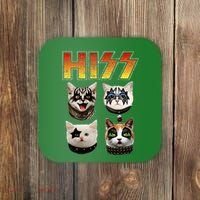 Hiss Funny Cat Lover Gift Coaster thumb 0