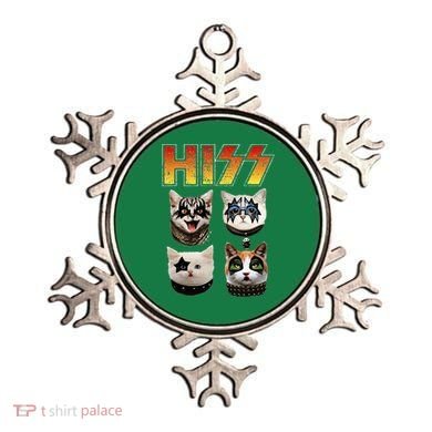 Hiss Funny Cat Lover Gift Ornament