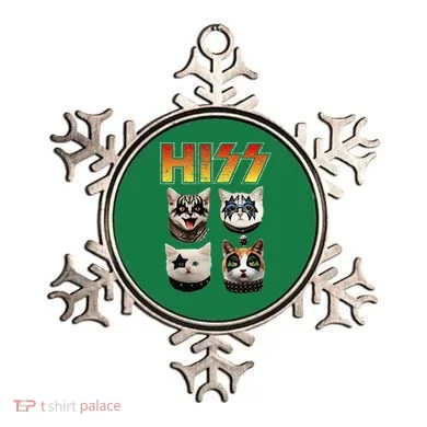 Hiss Funny Cat Lover Gift Ornament