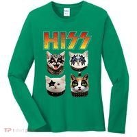 Hiss Funny Cat Lover Gift Women's Long Sleeve Shirt thumb 0