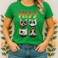 Hiss Funny Cat Lover Gift Women's T-Shirt thumb 2