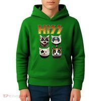 Hiss Funny Cat Lover Gift Kids Hoodie thumb 4