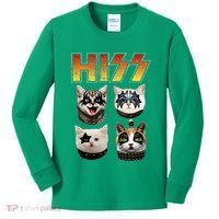 Hiss Funny Cat Lover Gift Kids Long Sleeve Shirt thumb 0