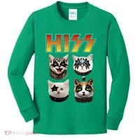 Hiss Funny Cat Lover Gift Kids Long Sleeve Shirt thumb 0