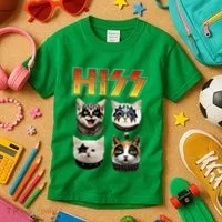 Hiss Funny Cat Lover Gift Kids T-Shirt thumb 3
