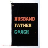 Husband Father Coach Golf Coach Gift Golf Towel thumb 0