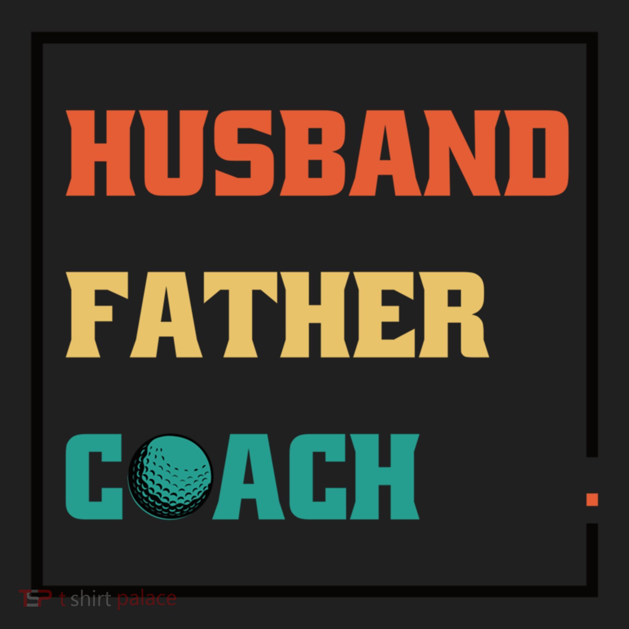 Husband Father Coach Golf Coach Gift Golf Towel