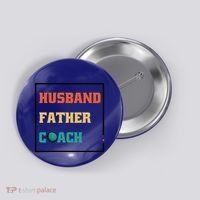 Husband Father Coach Golf Coach Gift Button thumb 0