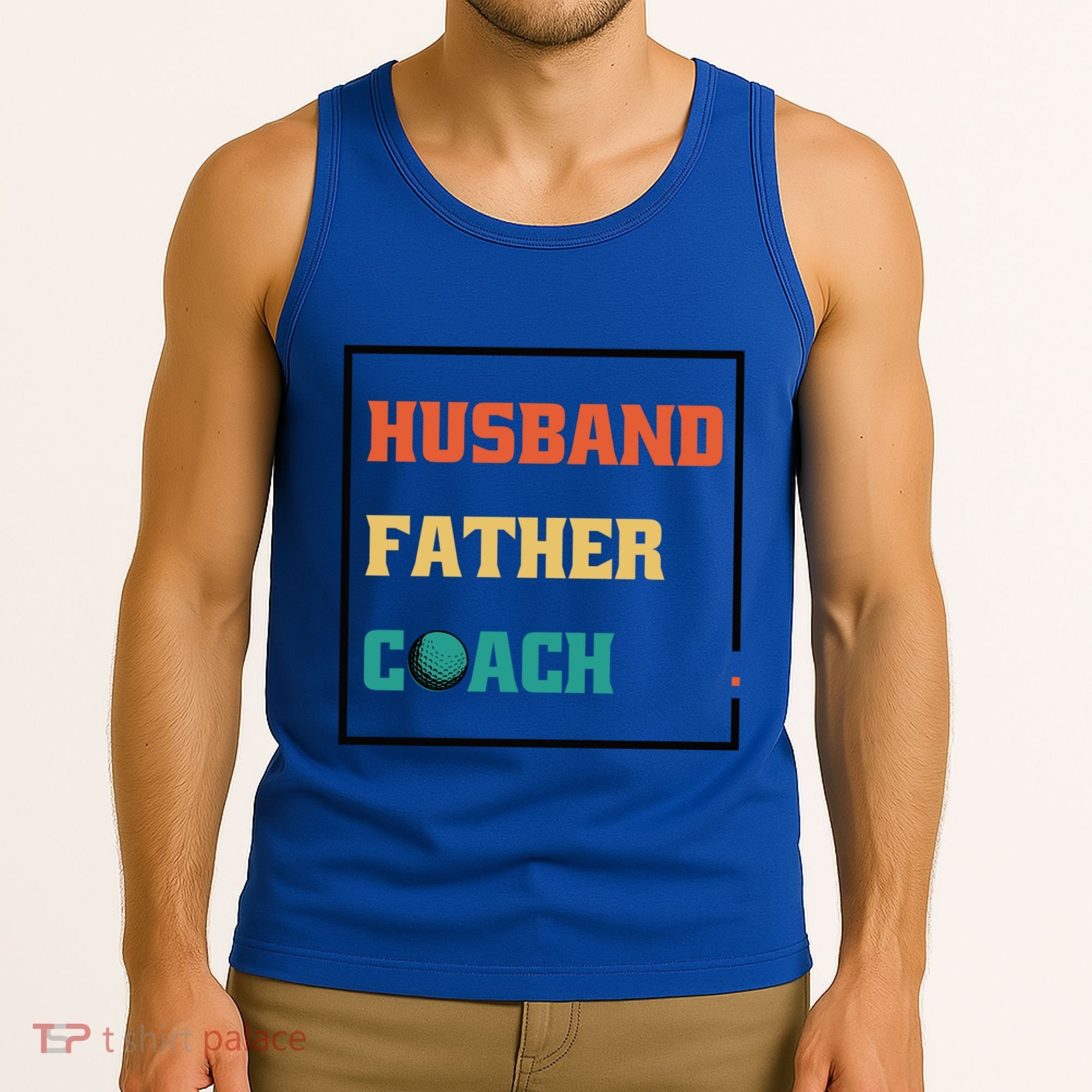 Husband Father Coach Golf Coach Gift Tank Top