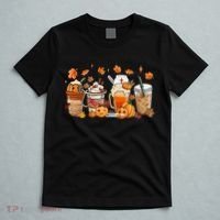 Happy Fall Coffee Latte Cups Stethoscope Nurse T-Shirt thumb 5