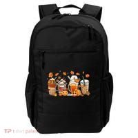 Happy Fall Coffee Latte Cups Stethoscope Nurse Backpack thumb 0