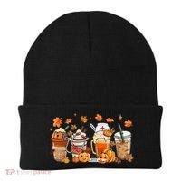 Happy Fall Coffee Latte Cups Stethoscope Nurse Beanie thumb 0