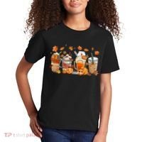 Happy Fall Coffee Latte Cups Stethoscope Nurse Kids T-Shirt thumb 2