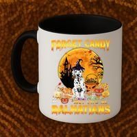 Halloween Forget Candy Just Give Me Dalmatians Dog Lovers Gift Coffee Mug thumb 2