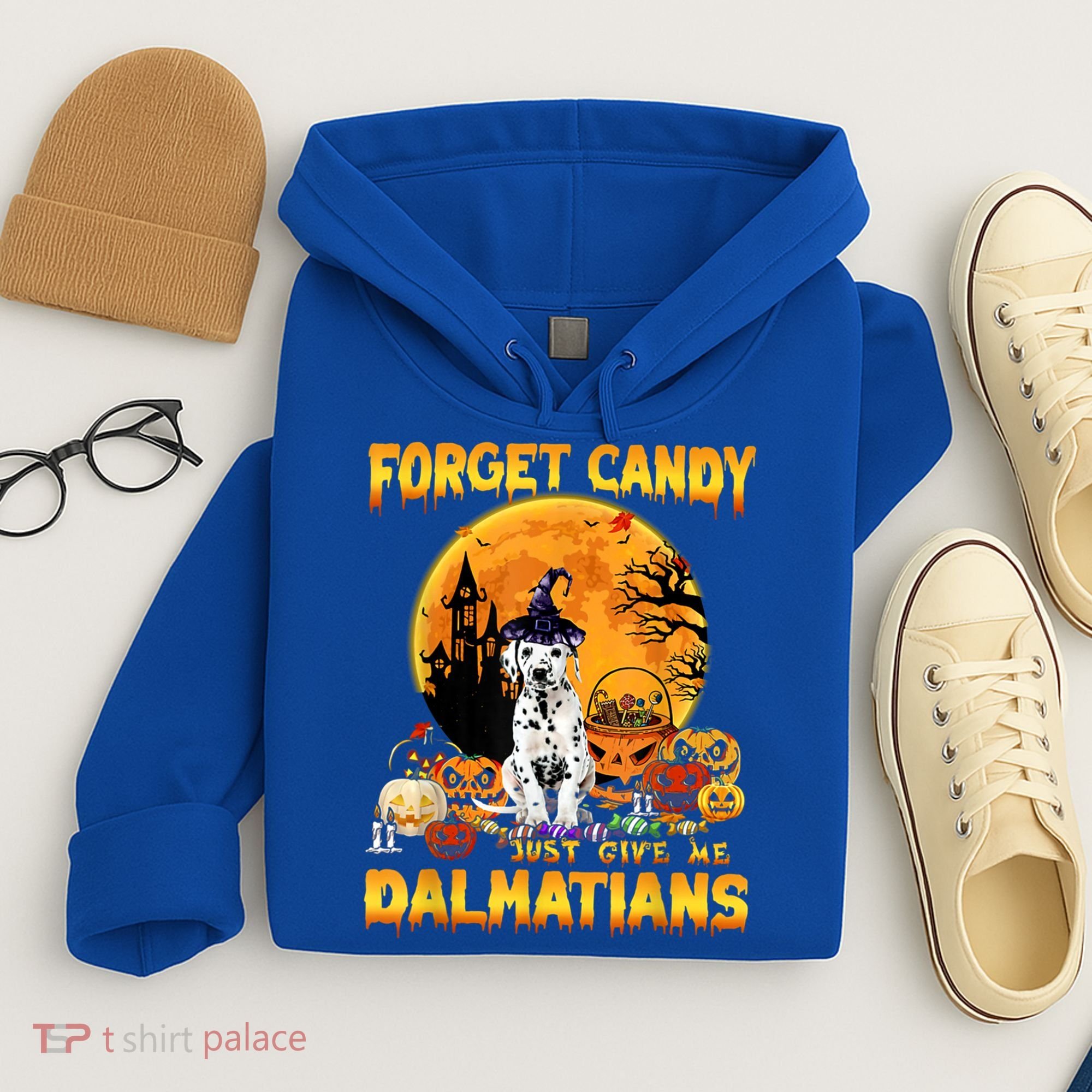 Halloween Forget Candy Just Give Me Dalmatians Dog Lovers Gift Hoodie