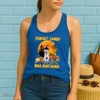 Halloween Forget Candy Just Give Me Dalmatians Dog Lovers Gift Women's Tank Top thumb 2