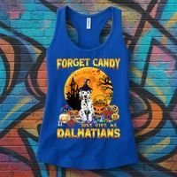 Halloween Forget Candy Just Give Me Dalmatians Dog Lovers Gift Women's Tank Top thumb 3