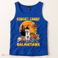 Halloween Forget Candy Just Give Me Dalmatians Dog Lovers Gift Tank Top thumb 2