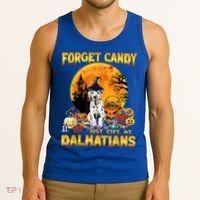 Halloween Forget Candy Just Give Me Dalmatians Dog Lovers Gift Tank Top thumb 3