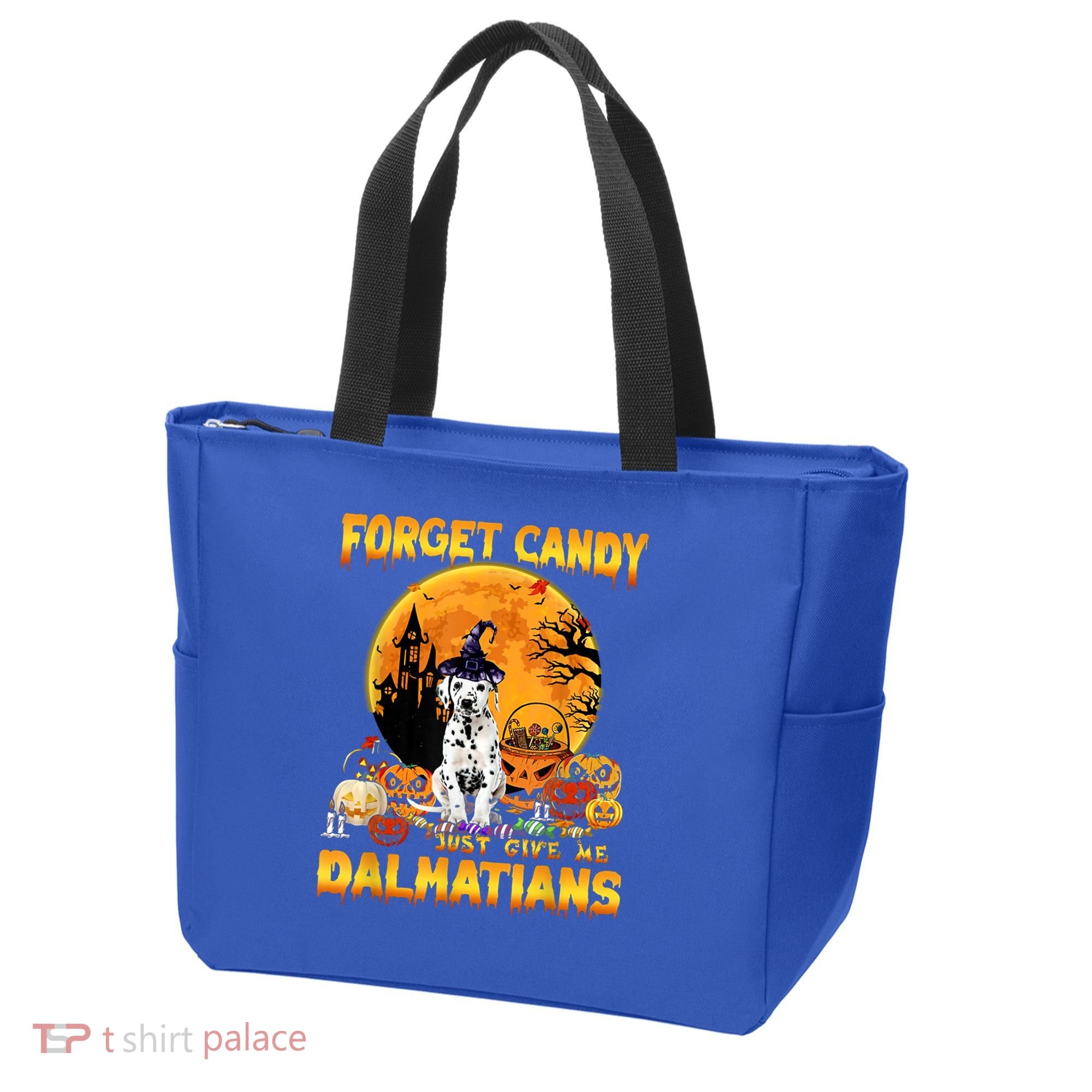 Halloween Forget Candy Just Give Me Dalmatians Dog Lovers Gift Tote Bag