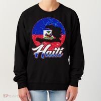 Haiti Flag Caribbean Pride Holiday Women's Sweatshirt thumb 0