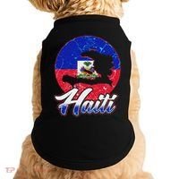 Haiti Flag Caribbean Pride Holiday Doggie Tank thumb 0