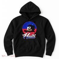 Haiti Flag Caribbean Pride Holiday Hoodie thumb 0