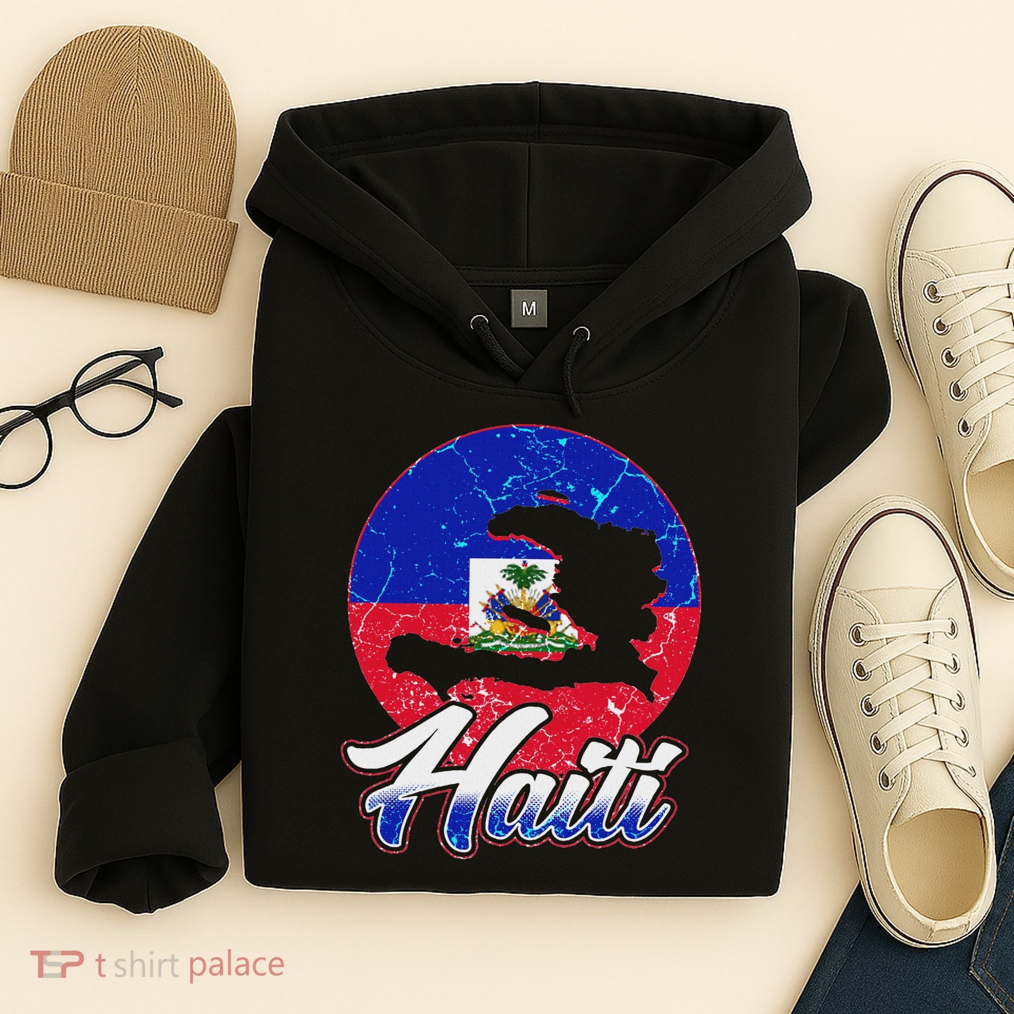 Haiti Flag Caribbean Pride Holiday Hoodie