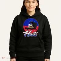Haiti Flag Caribbean Pride Holiday Hoodie thumb 5