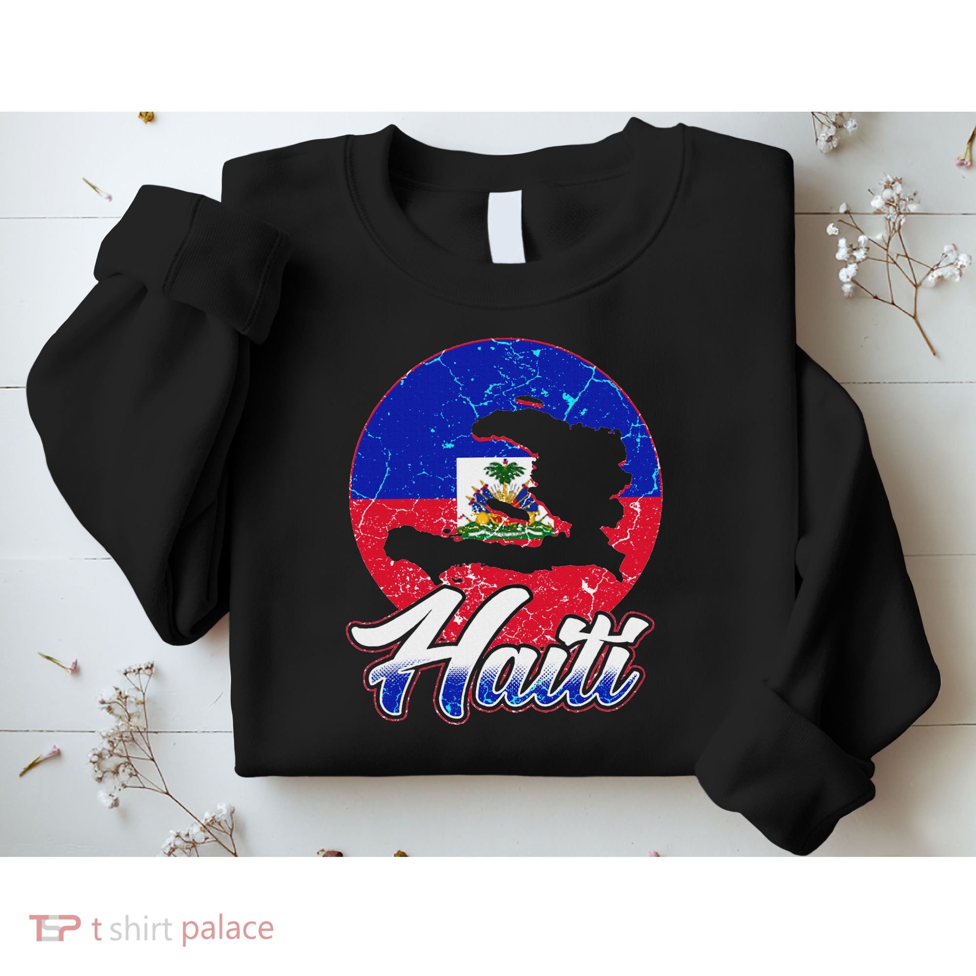 Haiti Flag Caribbean Pride Holiday Sweatshirt
