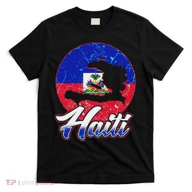 Haiti Flag Caribbean Pride Holiday T-Shirt