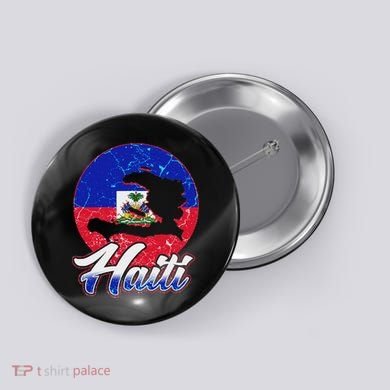 Haiti Flag Caribbean Pride Holiday Button