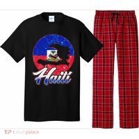 Haiti Flag Caribbean Pride Holiday Pajama Set thumb 0