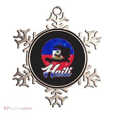 Haiti Flag Caribbean Pride Holiday Ornament