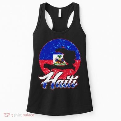 Haiti Flag Caribbean Pride Holiday Women's Tank Top
