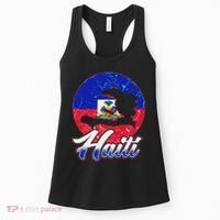 Haiti Flag Caribbean Pride Holiday Women's Tank Top thumb 0