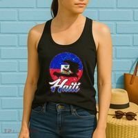 Haiti Flag Caribbean Pride Holiday Women's Tank Top thumb 2