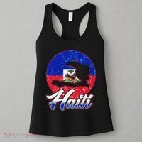 Haiti Flag Caribbean Pride Holiday Women's Tank Top thumb 3