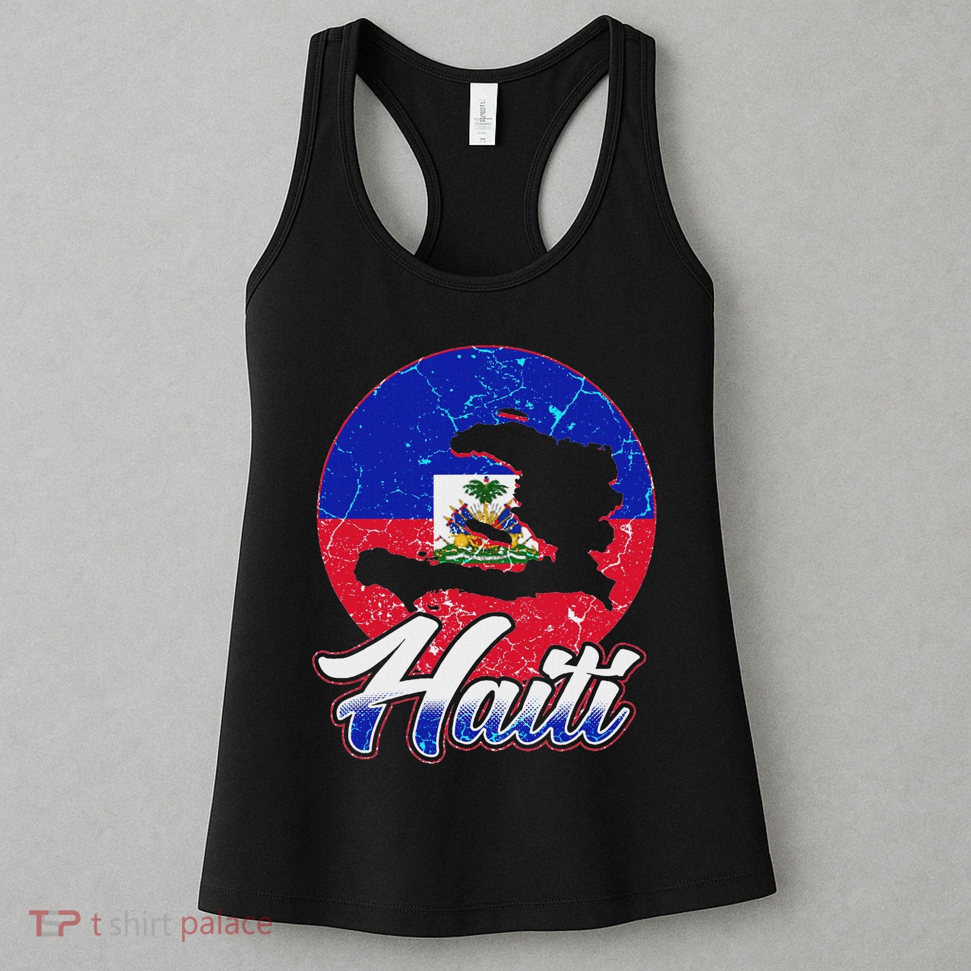 Haiti Flag Caribbean Pride Holiday Women's Tank Top