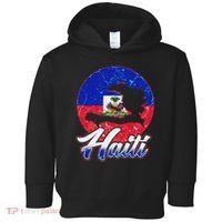 Haiti Flag Caribbean Pride Holiday Toddler Hoodie thumb 0