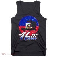 Haiti Flag Caribbean Pride Holiday Tank Top thumb 0