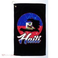 Haiti Flag Caribbean Pride Holiday Golf Towel thumb 0