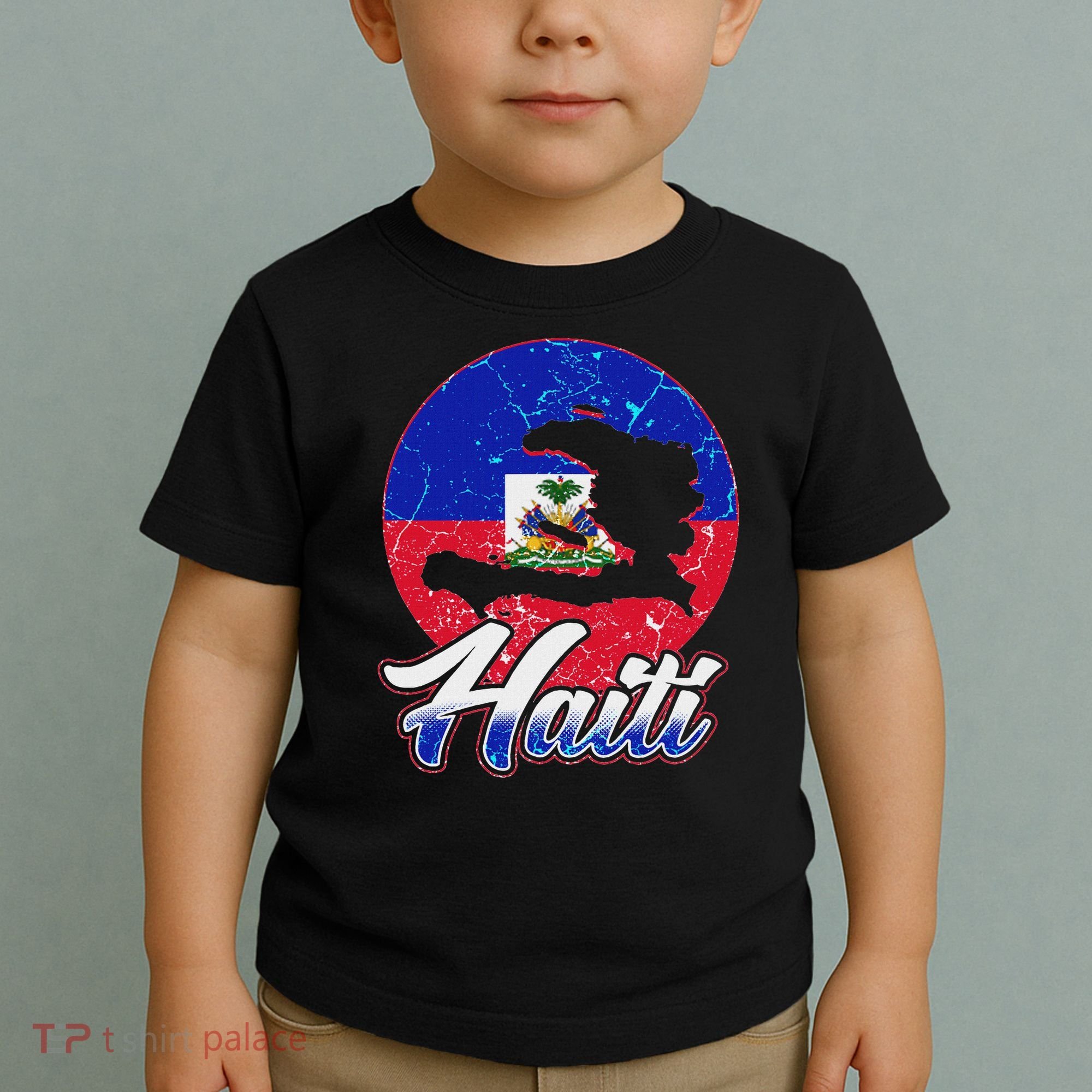 Haiti Flag Caribbean Pride Holiday Toddler T-Shirt