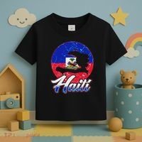 Haiti Flag Caribbean Pride Holiday Toddler T-Shirt thumb 3