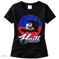 Haiti Flag Caribbean Pride Holiday Women's T-Shirt thumb 0